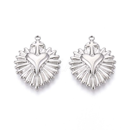 304 Stainless Steel Pendants STAS-N109-207P-1
