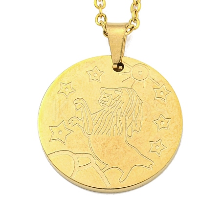 Constellation Pendant Necklaces NJEW-S422-04G-05-1