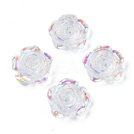 Transparent Resin Cabochons CRES-N030-001B-06-1
