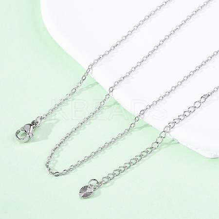 Brass Cable Chain Necklaces NJEW-D302-82P-1