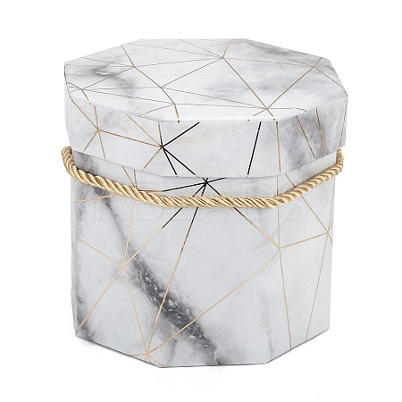 Valentine's Day Marble Texture Pattern Paper Gift Boxes CON-C005-02C-01-1