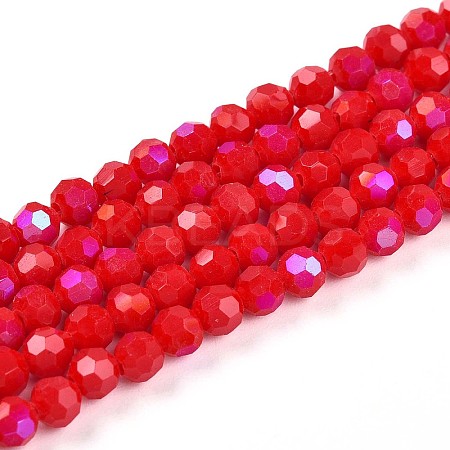 Opaque Glass Beads Strands EGLA-A035-P4mm-L03-1