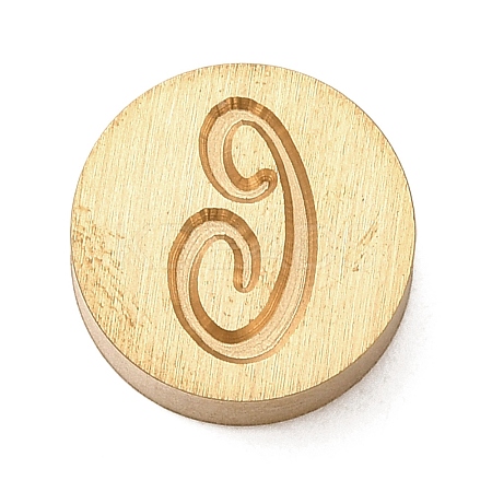Golden Tone Brass Letter Stamps KK-R005-01C-1