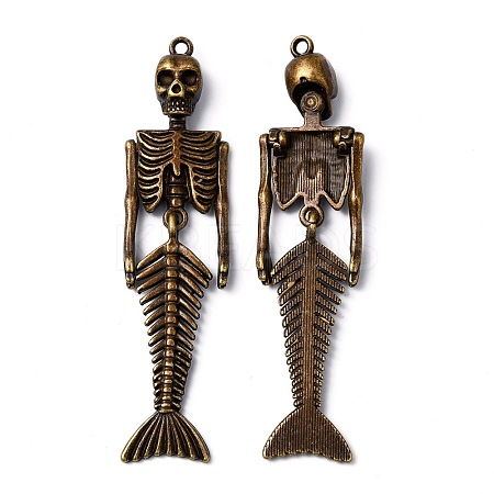 Tibetan Style Alloy Big Pendants X-TIBE-Q067-01AB-NR-1