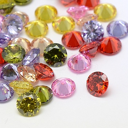 Cubic Zirconia Cabochons ZIRC-M002-8mm-1