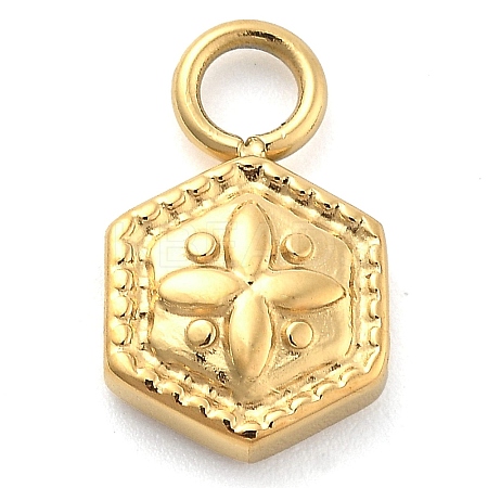 Ion Plating(IP) 304 Stainless Steel Charms STAS-P379-03E-G-1
