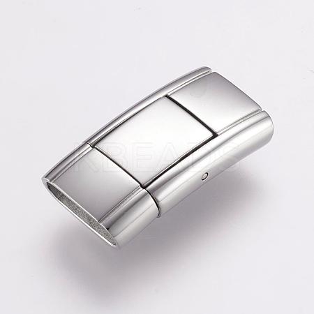 Tarnish Resistant 304 Stainless Steel Bayonet Clasps STAS-F122-35P-1