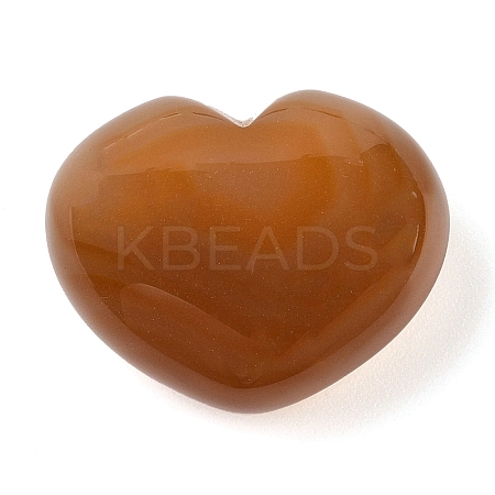 Natural Agate Love Heart Stone G-I367-03D-1
