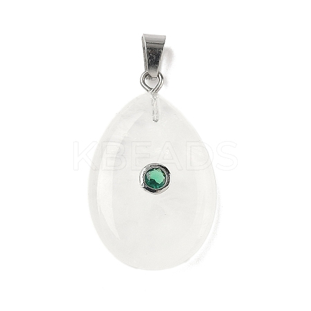 Natural Quartz Crystal Pendants G-P599-02P-07-1