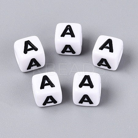 Opaque Acrylic Beads SACR-N020-04A-A-1