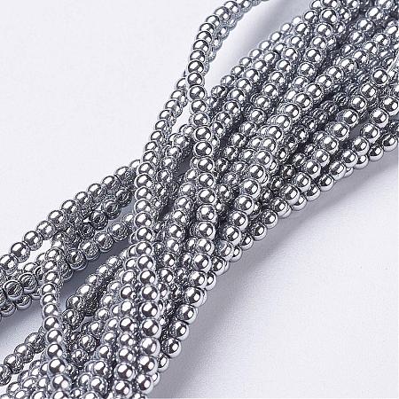 Non-Magnetic Hematite Beads Strands X-G-G094-2mm-1