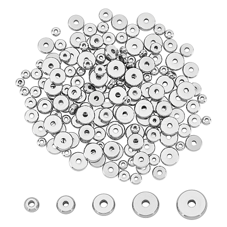 200Pcs 5 Styles 304 Stainless Steel Beads STAS-UN0021-86P-1