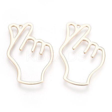 Brass Pendants LS-KK-O104-25G-NF-1