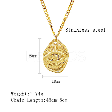 304 Stainless Steel Pendant Necklaces QZ6999-3-1
