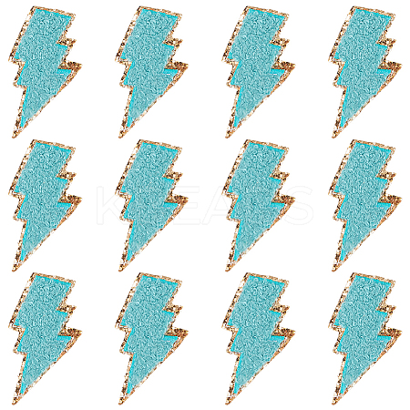 12Pcs Computerized Embroidery Cloth Self Adhesive Patches PATC-GF0001-57B-1