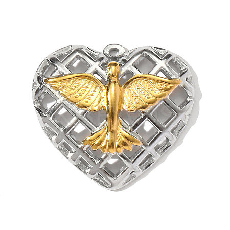 304 Stainless Steel Pendants STAS-OY002-72G-1