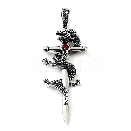 Tibetan Style Alloy Big Pendants TIBE-L012-002AS-1