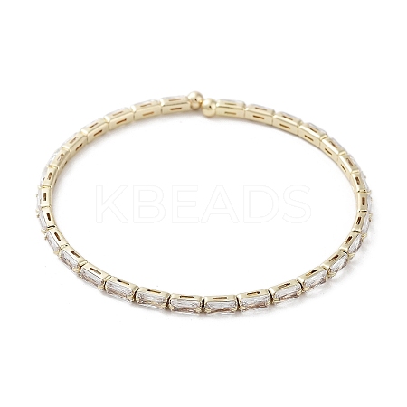 Real 18K Gold Plated Brass Cuff Bangles BJEW-D039-36G-03-1