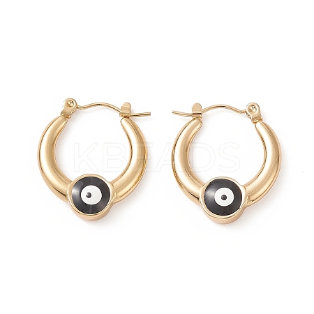 316 Stainless Steel Hoop Earrings LS-EJEW-I282-01C-01G-1
