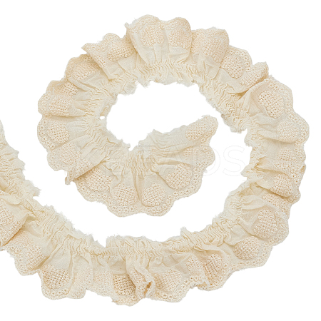 5M Cotton Embroidery Wrinkle Lace Trim OCOR-AR0002-06B-1
