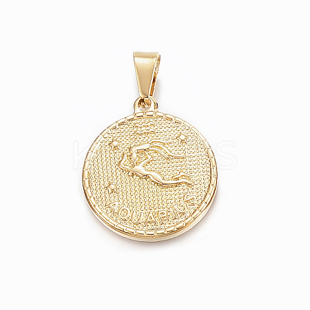 Real 18K Gold Plated 304 Stainless Steel Pendants LS-STAS-H372-01L-1