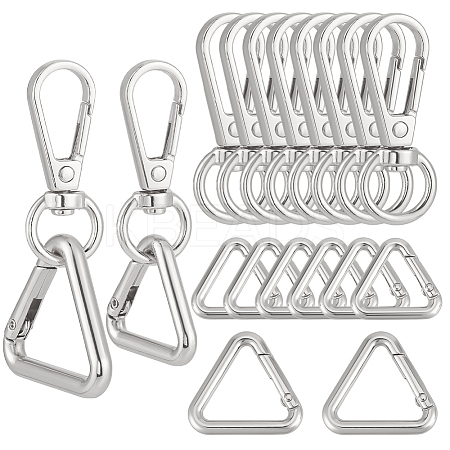 8Pcs Zinc Alloy Swivel Clasps FIND-GA0005-37P-1