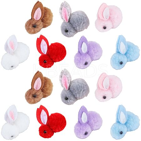 28Pcs 7 Colors Wool Felt Ball AJEW-SC0031-37C-1