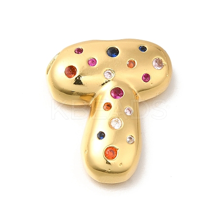 Brass Cubic Zirconia Pendants KK-M295-13G-T-1