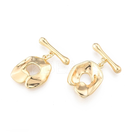 Brass Toggle Clasps KK-N216-531LG-1