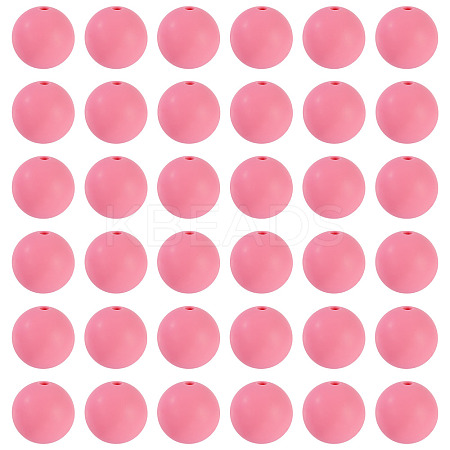 50Pcs Food Grade Eco-Friendly Silicone Beads SIL-TA0002-89D-1