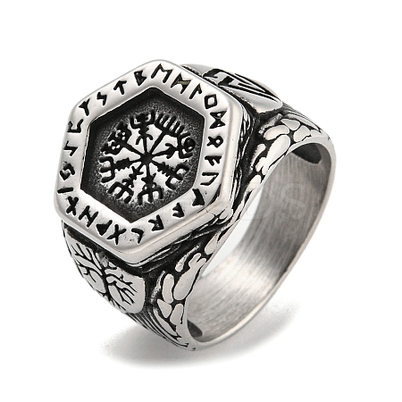 304 Stainless Steel Ring RJEW-B055-04AS-15-1