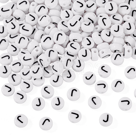 500Pcs Acrylic Beads SACR-TA0001-55J-1