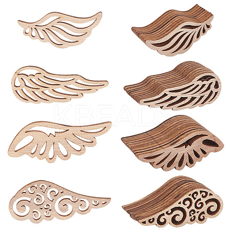Unfinished Wood Cabochons WOOD-OC0001-38-1