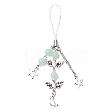 Imitation Gemstone Acrylic Mobile Straps HJEW-JM02637-05-1