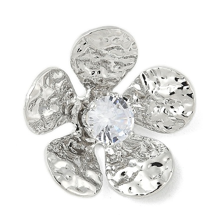 Brass Micro Pave Cubic Zirconia Pendants KK-M326-09P-1