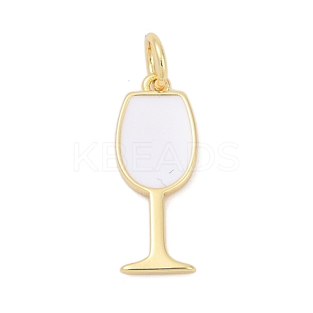 Brass Enamel Pendants KK-U062-02B-01-1