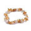 Natural Topaz Jade Beads Stretch Bracelets BJEW-JB04152-02-1
