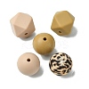 Round/Polygon Food Grade Silicone Focal Beads SIL-F003-06A-2