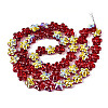 Transparency Electroplate Glass Beads Strands GLAA-T023-38A-02-2