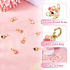 8Pcs 4 Colors Real 18K Gold Plated Brass Enamel Charms KK-TA0001-74-4