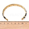 304 Stainless Steel Enamel Bangles for Women BJEW-H637-01G-5