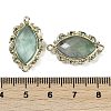 Natural Green Fluorite Faceted Horse Eye Links G-B126-02G-10-3