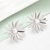 304 Stainless Steel ABS Imitation Pearl Stud Earrings EJEW-Z098-20P-2