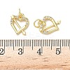 Brass Micro Pave Cubic Zirconia Pendants KK-I379-15G-06-3