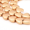 Electroplated Non-magnetic Synthetic Hematite Beads Strands G-F682-06A-KCG-3