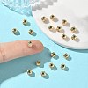 SHEGRACE Brass Cubic Zirconia Beads XGRQ4H529-682G-B-4