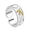 Brass Cuff Open Rings for Women WGD6E97-01-5