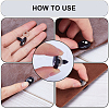 100 Sets 5 Style Oval Plastic Craft Safety Screw Noses DOLL-GF0001-03-6