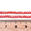 Transparent Electroplate Glass Beads Strands EGLA-H107-01A-B04-4