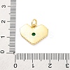 Brass Micro Pave Cubic Zirconia Pendants KK-D325-61G-01-3